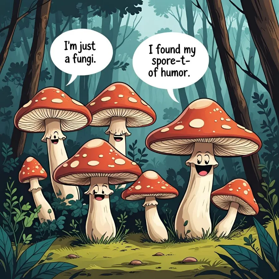 funny mushroom puns