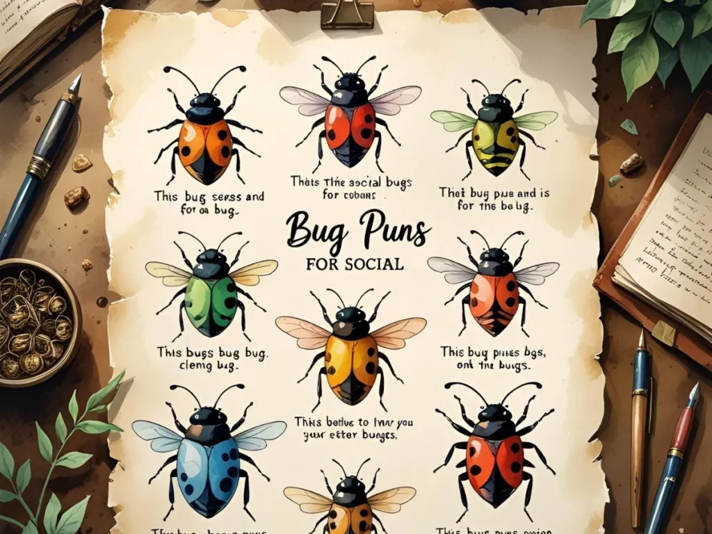 Clever Bug Puns for Social Media Posts