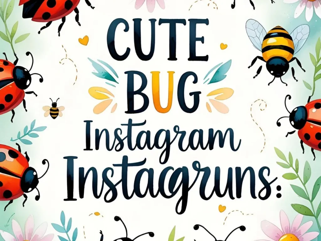 Cute Bug Puns for Instagram Captions