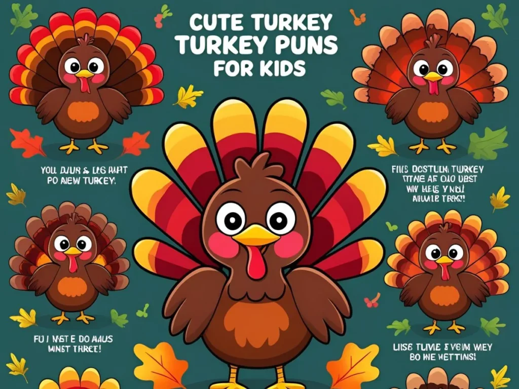 Cute Turkey Puns for Kids