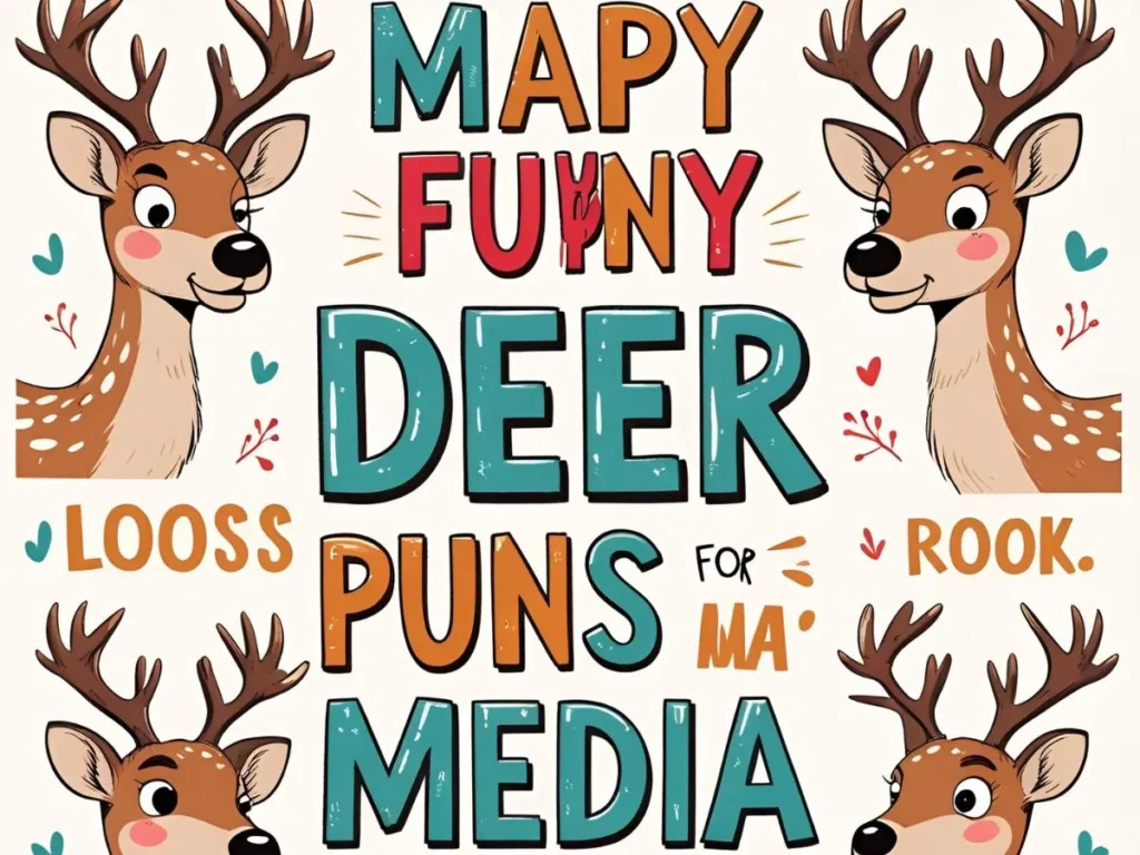 Funny Deer Puns for Social Media