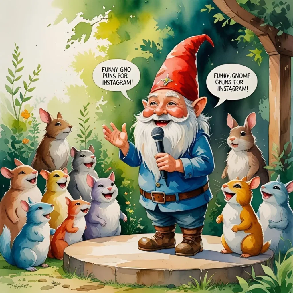 Funny Gnome Puns for Instagram