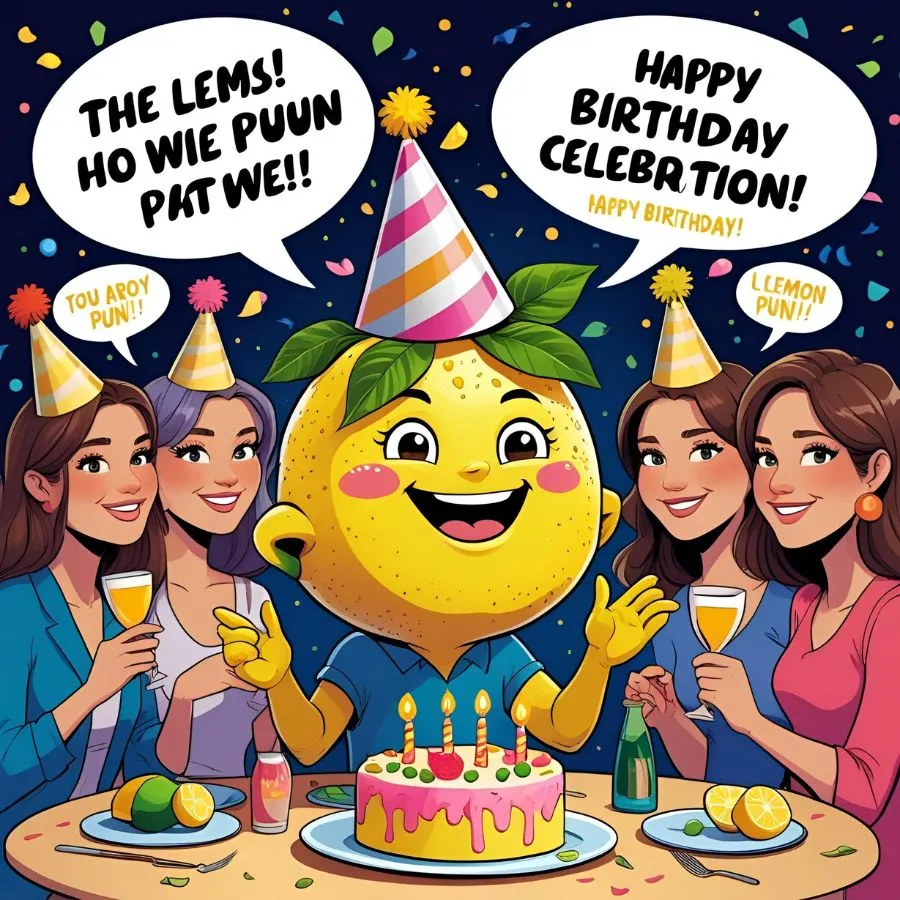 Lemon Puns Birthday 