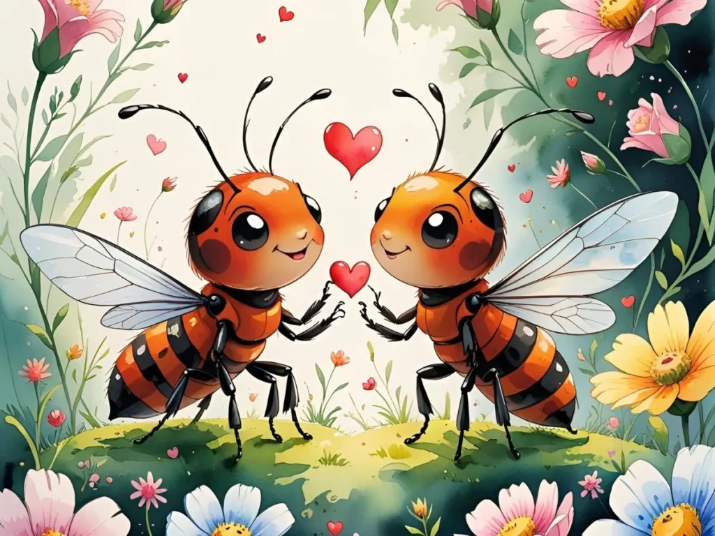 Romantic Bug Puns for Love and Flirting