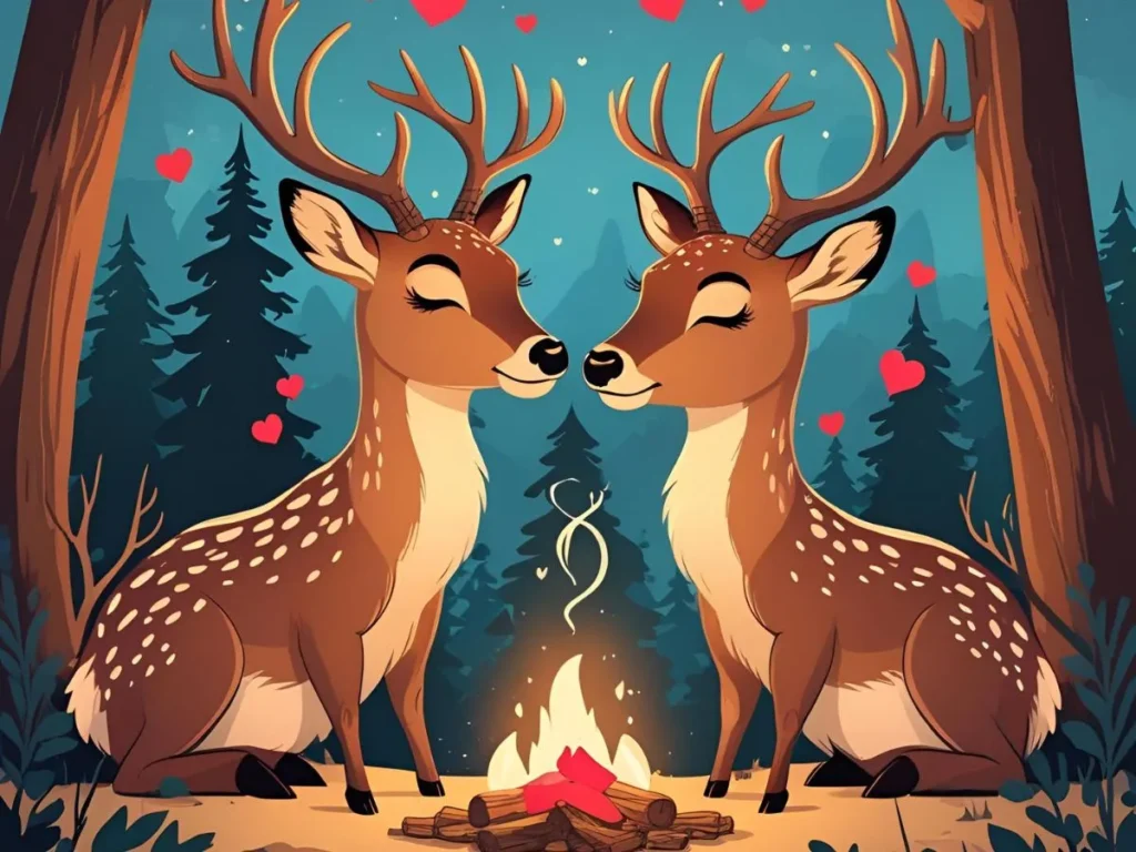Romantic Deer Puns for Couples