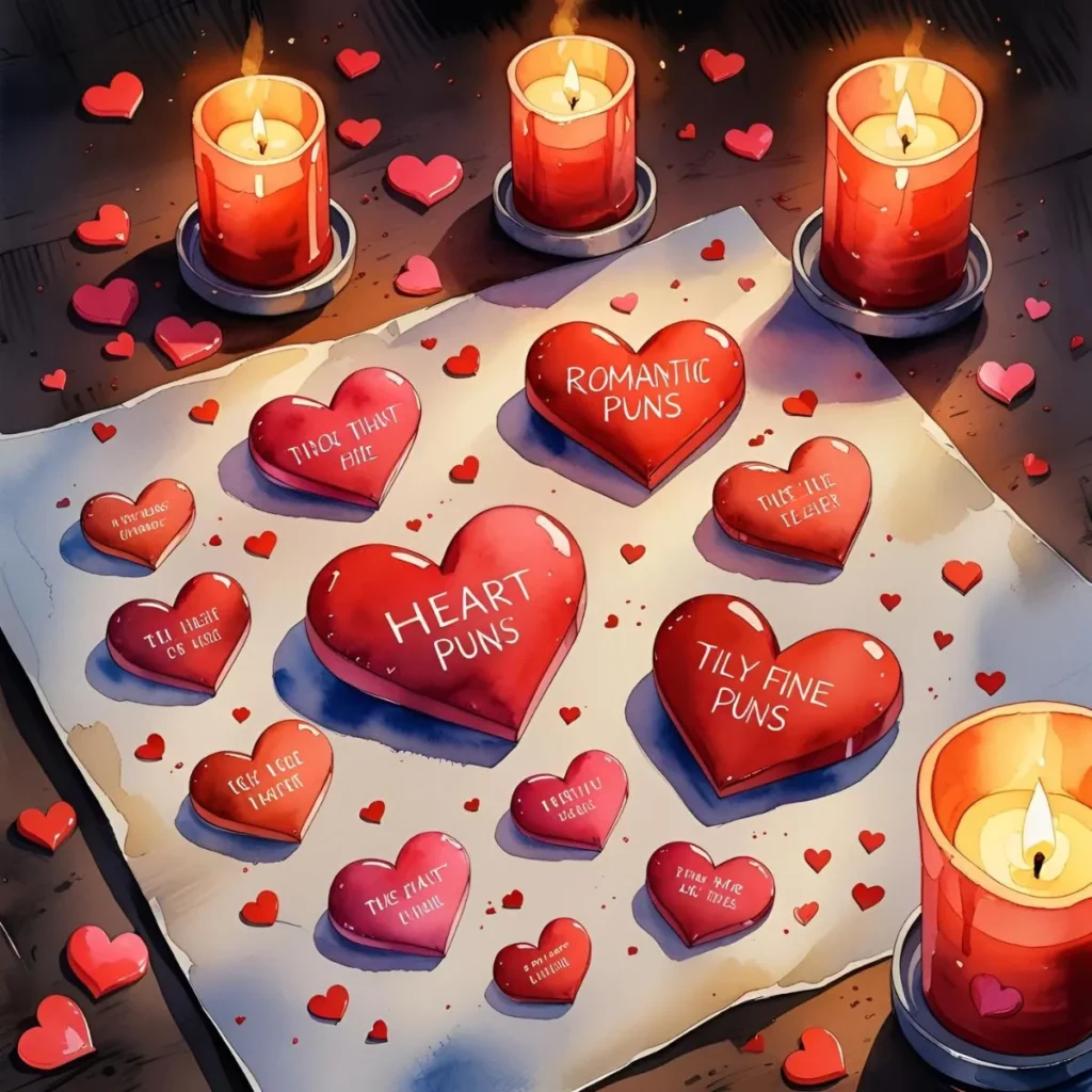 Romantic Heart Puns