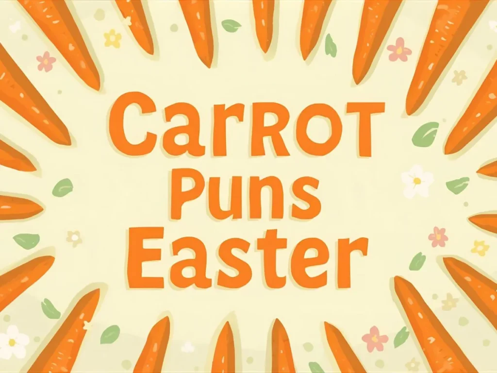 Carrot Puns for Easter