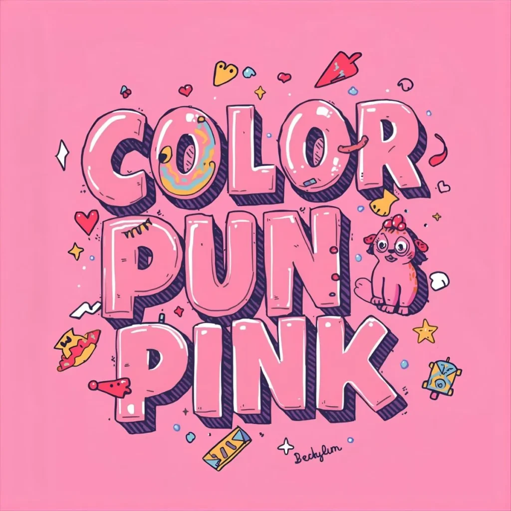 Color Puns Pink