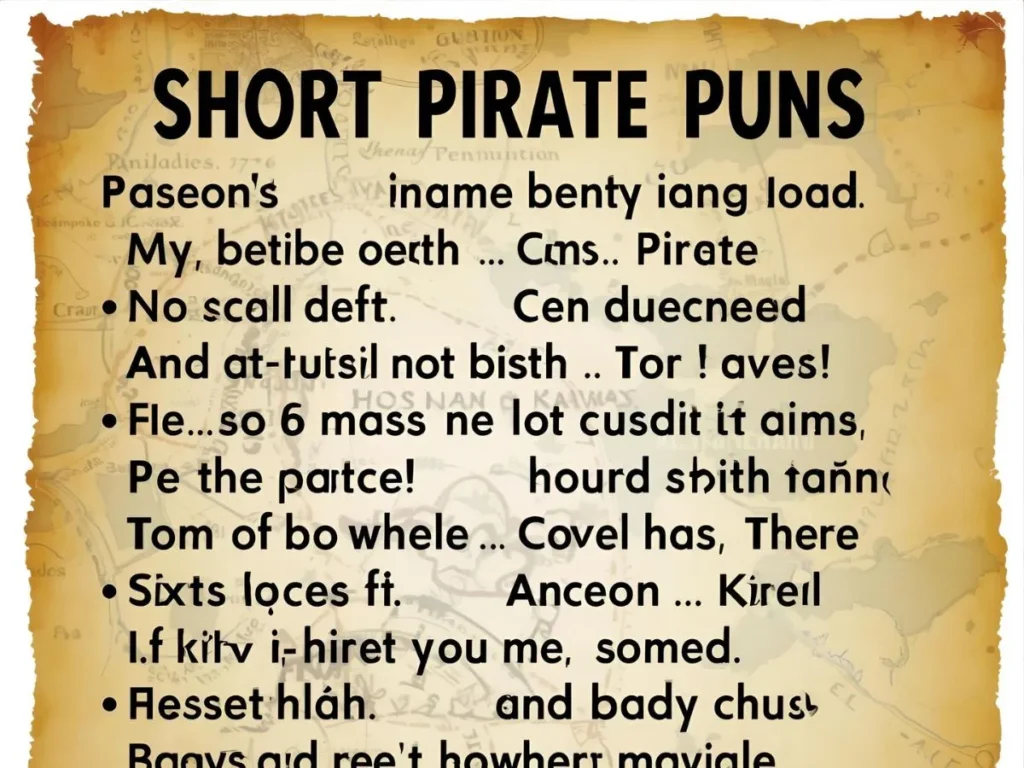 Short Pirate Puns