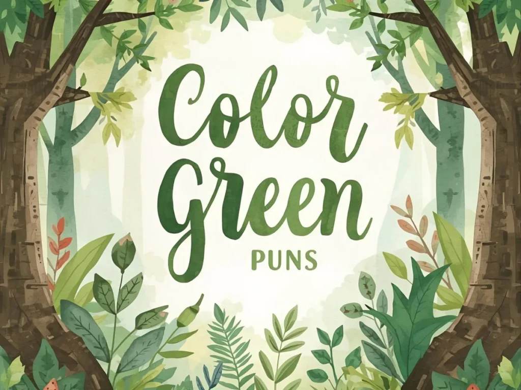 Color Green Puns