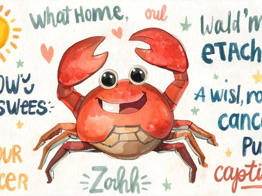 Cute Cancer Zodiac Puns for Instagram Captions