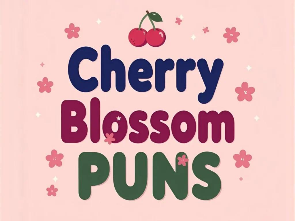 Cute Cherry Blossom Puns