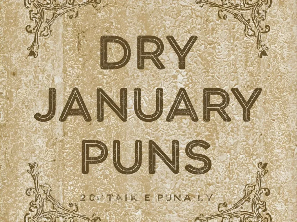 Dry January Puns