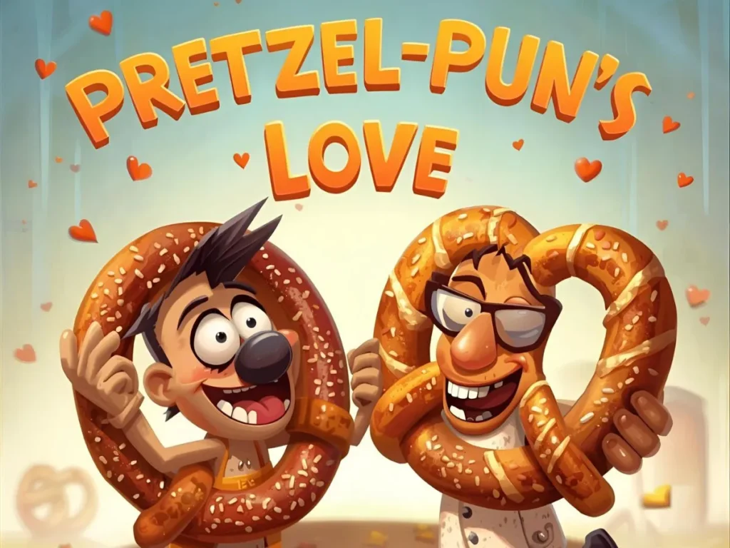Pretzel puns love